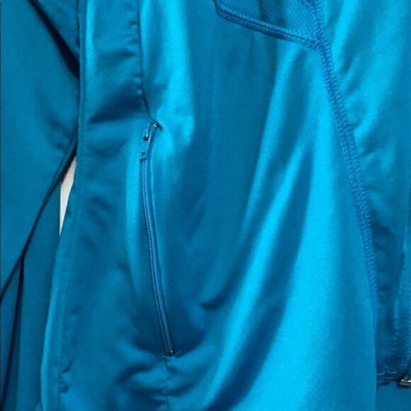 X Regna teal zippered athletic wear jacket top L - Picture 2 of 8
